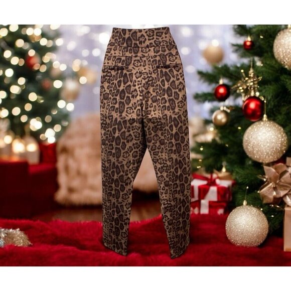 Charlie Paige Womens Animal Print Pants Size L/G Pockets - Picture 10 of 16